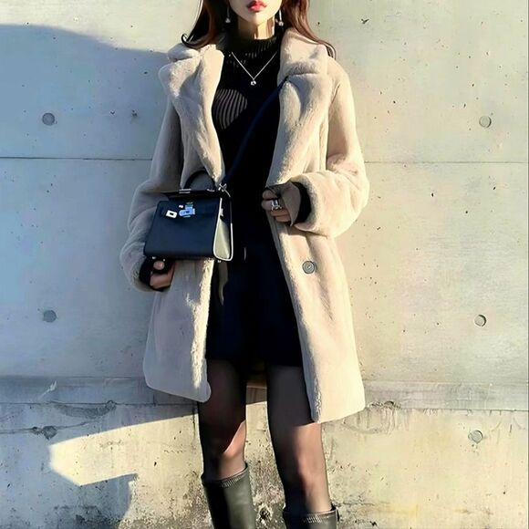 Zara NWT ZARA FAUX FUR COAT Bloggers fav - Picture 8 of 15